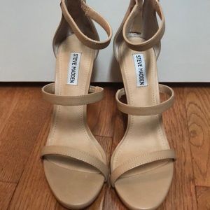 STEVE MADDEN TAN LEATHER PUMPS